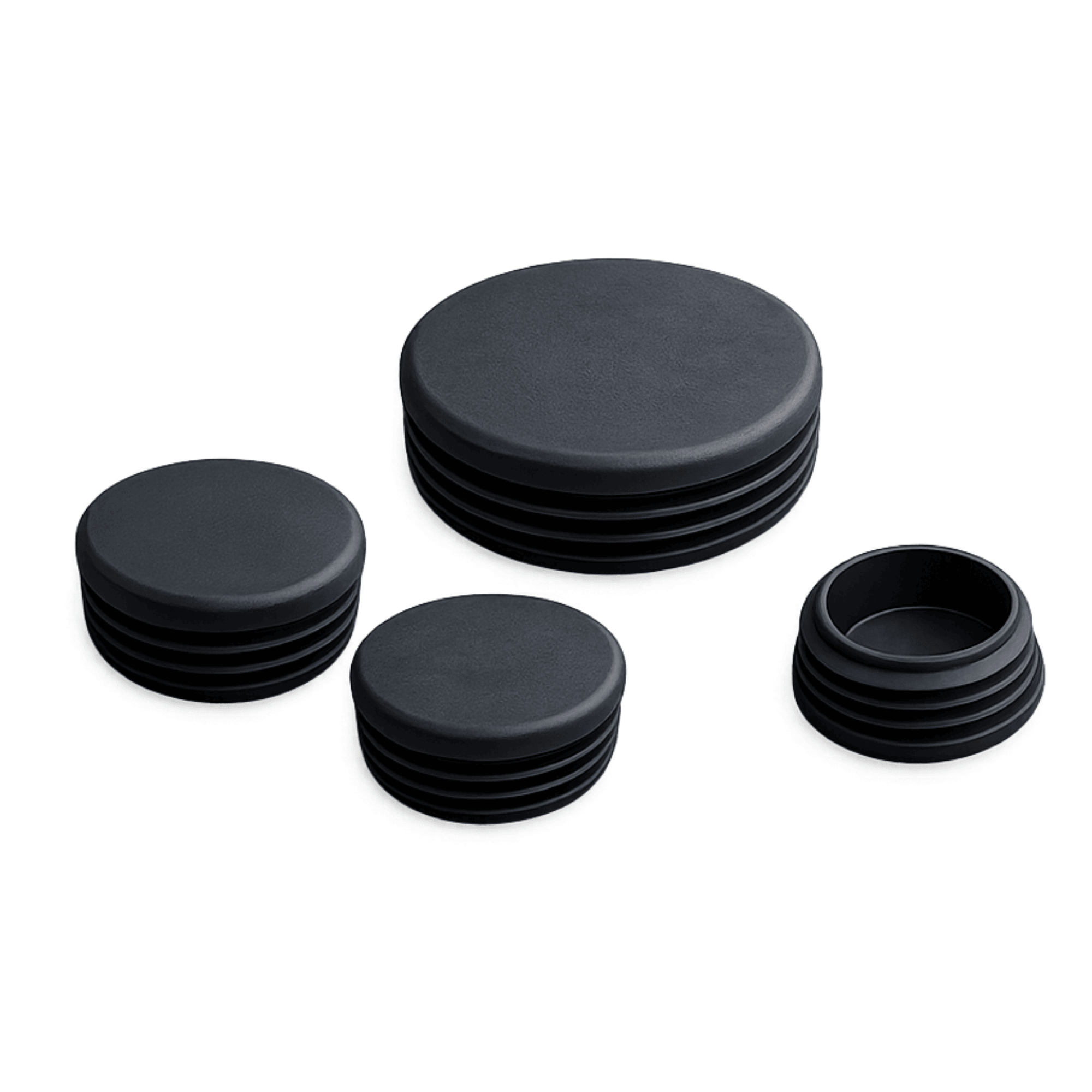 Lamellenstopfen Schwarz fuer Rundrohre-LAMELLENSTOPFEN.GLS