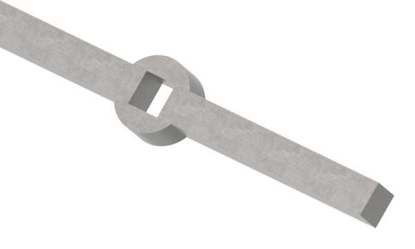 Lochleiste vierkant Material- 20x20 mm Laenge- 2000 mm Stahl -Roh- S235JR-30-1651.8