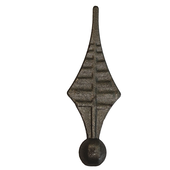 Zaunspitze Stahl geschmiedet  165 mm- B 53 mm Zaun- Tor - Gelaender roh-89-11E2128B165-A.4