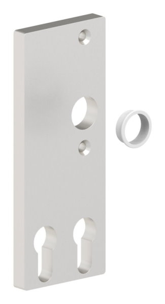 Alu-Kurzschild - Masse- 61x156x6-5 mm - Form- vierkant - Aluminium EV1 - AMF Artikel- 16295-12-3035.6