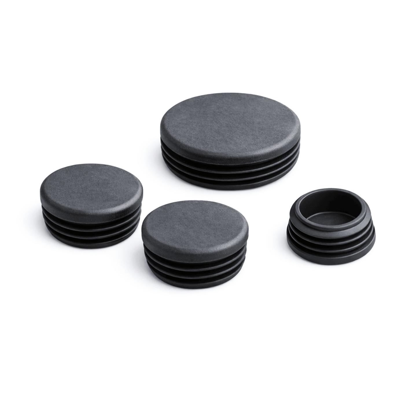 Lamellenstopfen Anthrazit fuer Rundrohre-LAMELLENSTOPFEN.GLA