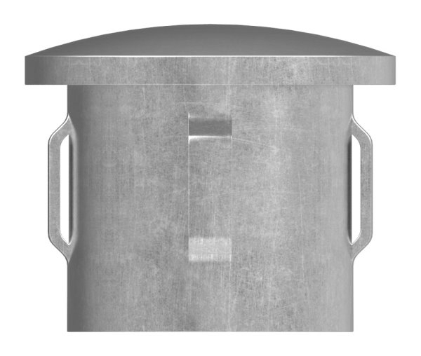 Stahlstopfen - leicht gewoelbt - fuer Ø 33-7x2-5-2-9 mm - Stah S235JR- roh-30-2901.8