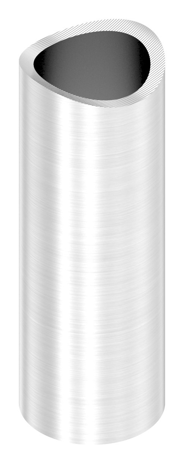 Distanzhuelse Edelstahl V2A L 55 mm fuer Rohr Ø 42-4 mm einseitig ausgefraest-88-1150132.DH55