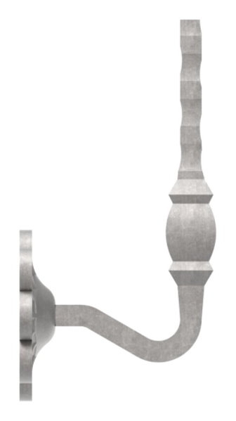 Handlaufhalter - mit Ronde 70x93 mm -  zum Anschweissen - Stahl S235JR- roh-30-1413.8