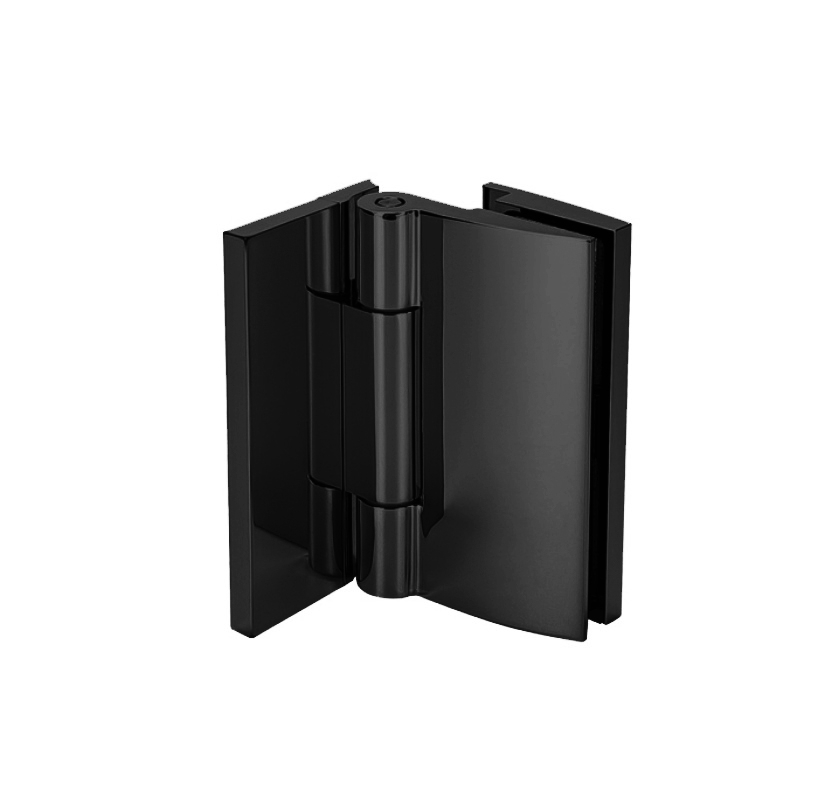 Glastuerscharnier 90° fuer Glasmontage Messing Oxid Schwarz 8-12mm-89-11GSBLACKDB90601S-A.4