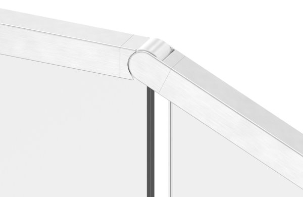 flex- Verbinder- Nutrohr 40x40mm- abwaerts 25-55°-88-1160341.V4A