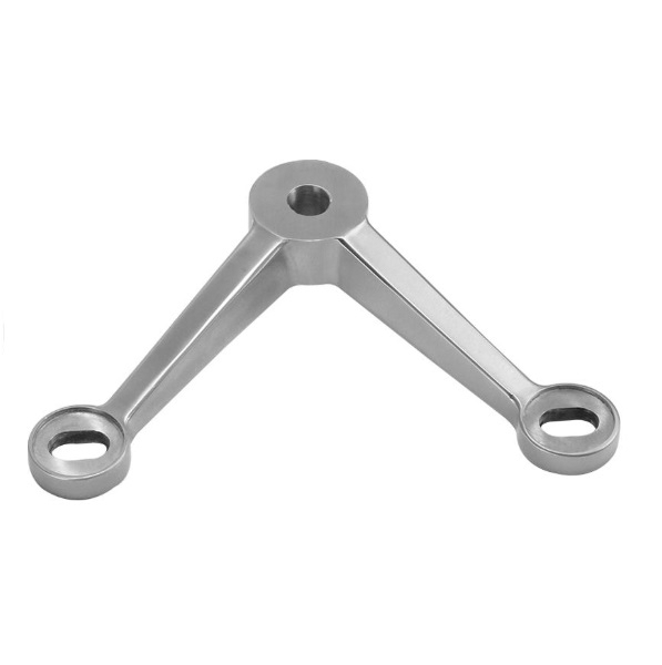 Edelstahl Glashalter Spider 2-armig fuer Fassaden AISI 304 geschliffen-89-11GS304ZA2002-A.4