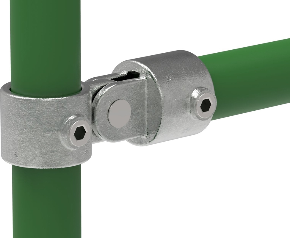 Rohrverbinder Gelenkstueck einfach Ø 48-3 mm -1 1-2- - Temperguss verzinkt - 173D48-173D48