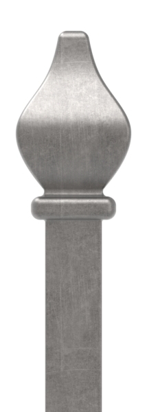 Zaunstab Stahl roh 12 x 12 mm L = 1000 mm mit Zierspitze-88.1118566