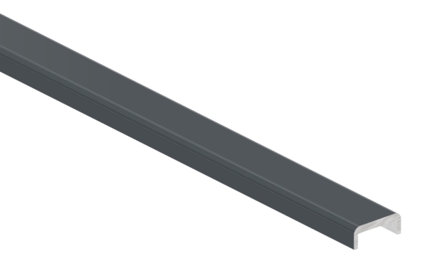 Kantenschutz EXTRA SLIM- fuer Glas 10-00 - 11-52mm- L=6m- Aluminium RAL 7016-88-1180580-ALU-6M.7016
