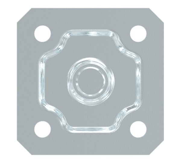 Torband M20 verstellbar mit Befestigungsplatte Stahl -Roh- S235JR-30-3535.7