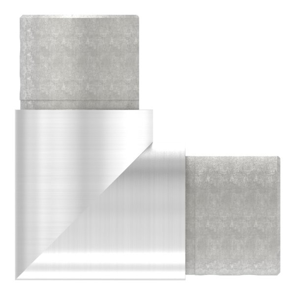 Rahmenecke 90° - vertikal - fuer Nutrohr Ø 48-3 mm - V2A-12-2316.4