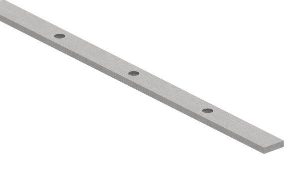 Lochleiste 30x8mm- fuer Stab Ø 12mm- Lochabstand 132mm- Laenge 2m-88-111457.8