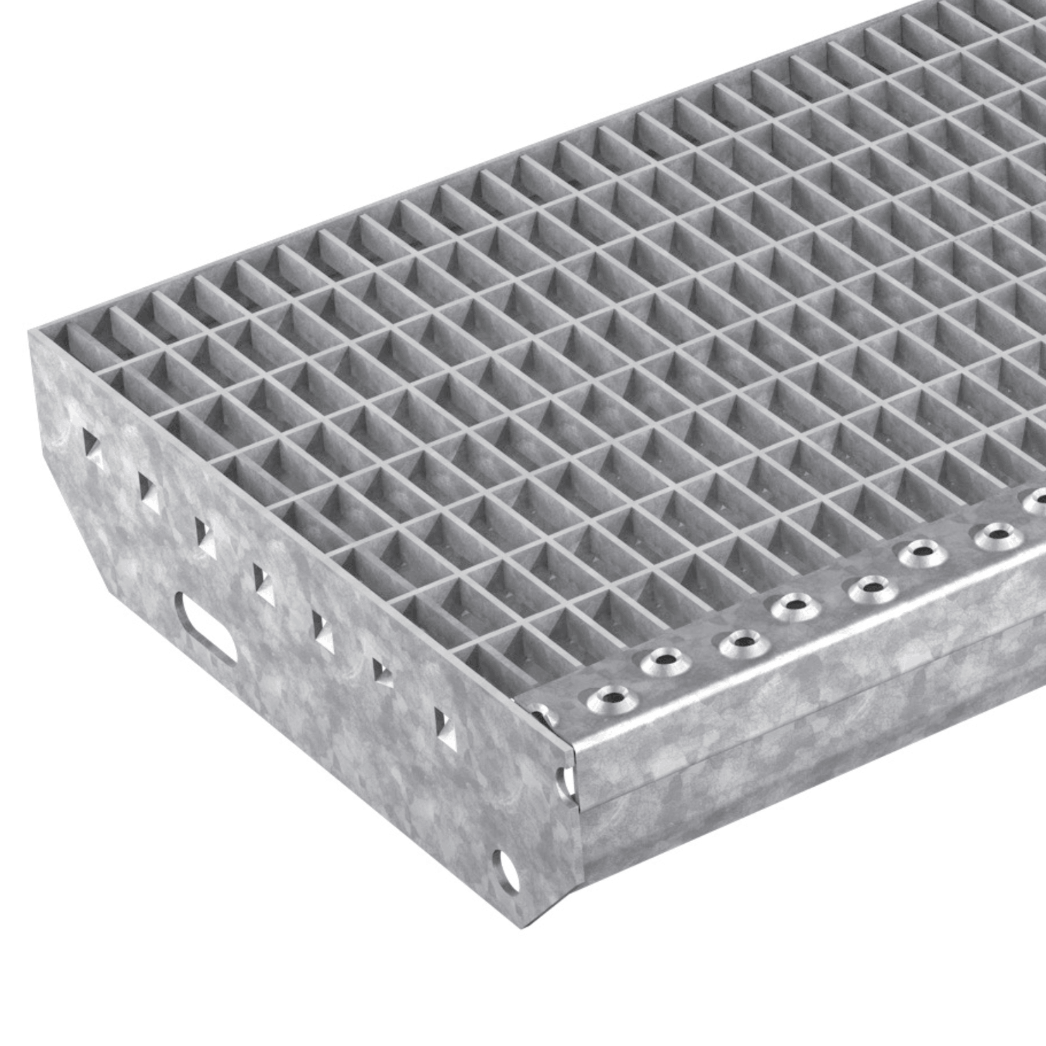 Gitterroststufe 1200 x 305 MW 30-10 TS 40-2 Rutschhemmung R10-24-1203031403.7