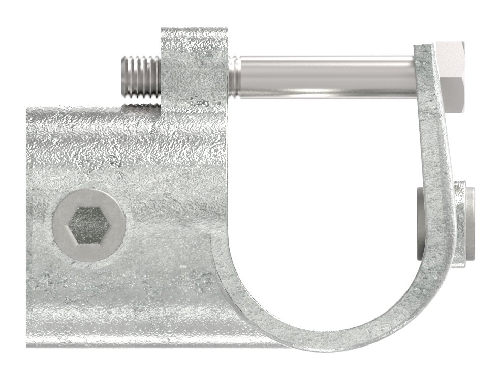 Rohrverbinder - T-Stueck offen - 135C42 - 42-4 mm - 1 1-4- - Feuerverzinkt u. Elektrogalvanisiert-135C42