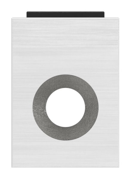 Halteboden fuer Glas Anschluss Flach - Edelstahl V2A-10-5308-4-1.10