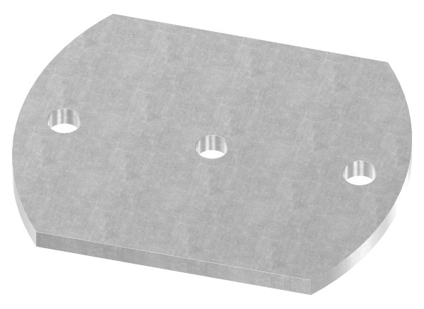 Ankerplatte 150x120x8 mm 3 Bohrungen -  Stahl roh-30-2889.8