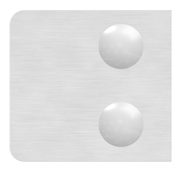 Glasklemme 45x45x26 mm AbZ fuer Anschluss Ø 60-3 mm V4A-10-3060.1ABZ