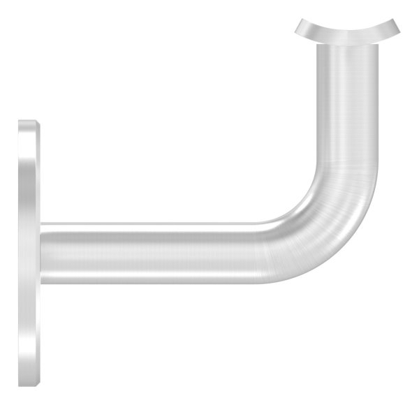 Handlaufhalter V2A fuer Rohr 42-4 mm Ronde 60x5 mm Wandabstand 74 mm ohne Kabeldurchfuehrung-88-1150226-240.42
