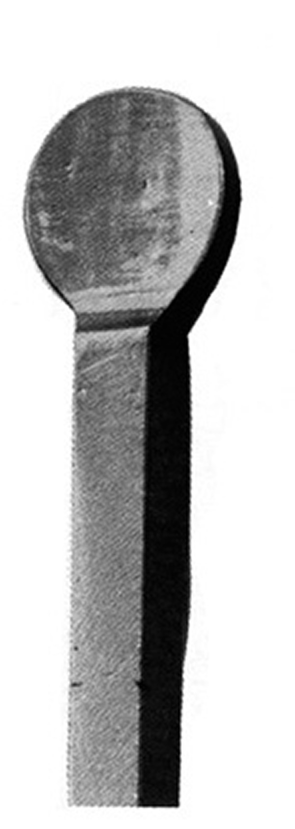 Zaunspitze - Hoehe- 100 mm - Material- 12x12 mm - Stahl S235JR- roh-30-2578.8