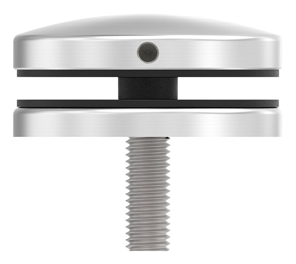 Glaspunkthalter Ø 72 mm fuer Anschluss- flach V2A - V4A-10-GPH72.1