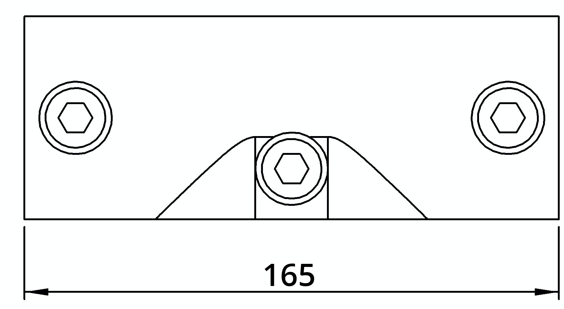 Rohrverbinder T-Stueck 30-45° Ø 48-3 mm -1 1-2- - Temperguss verzinkt - 127D48-127D48