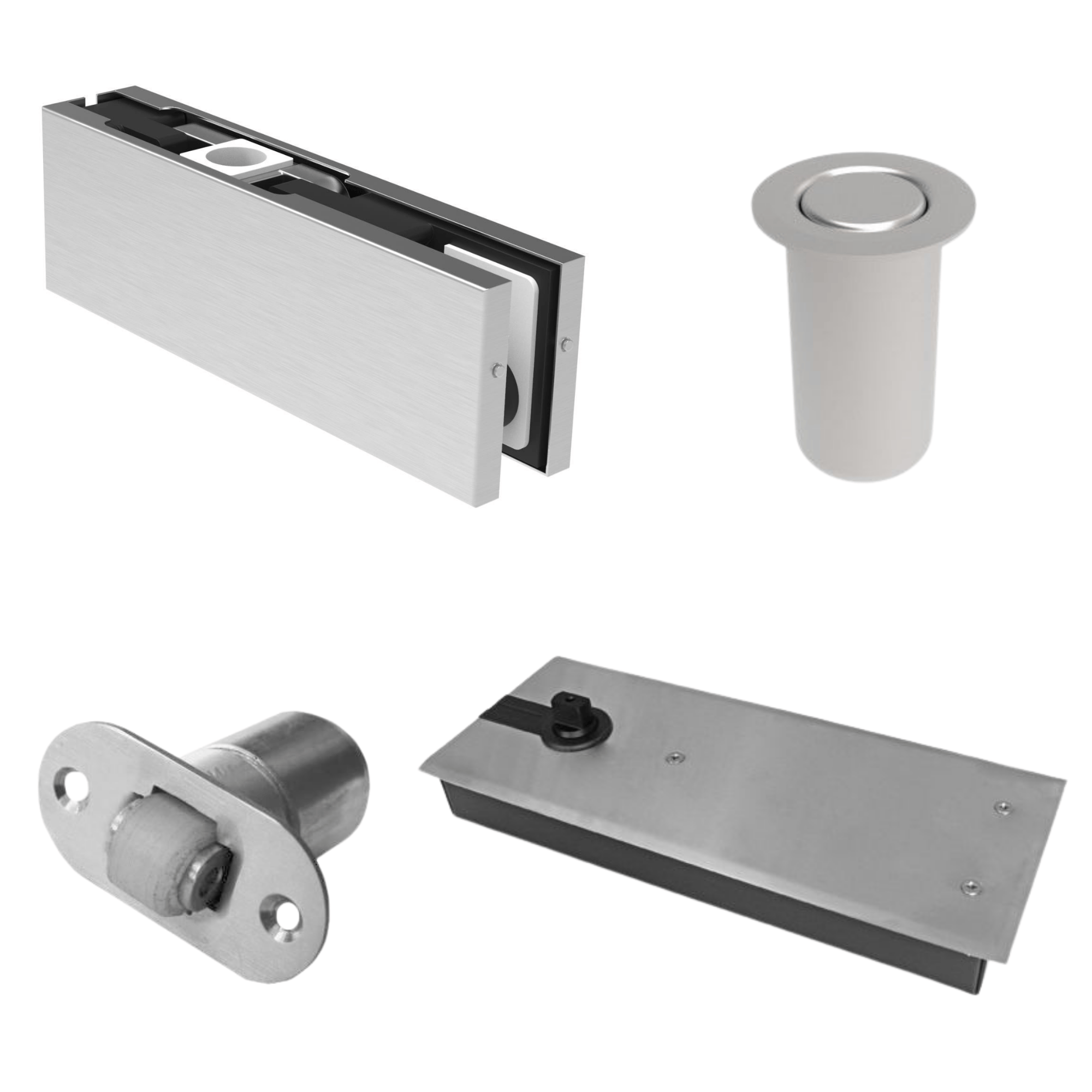 Glass door fittings