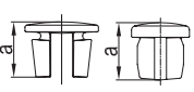 Rohrverbinder Einschlagstopfen Ø 42-4 mm -1 1-4- - Temperguss verzinkt - 184C42-184C42
