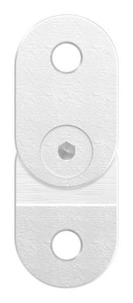 Handlaufanschlussplatte Edelstahl V2A 63 x 25 x 4 mm verstellbar flach-88-1160180-240.V