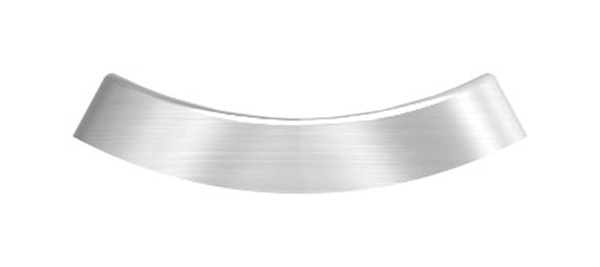 Handlaufanschlussplatte Edelstahl V2A 90x25x4 mm fuer Rohr Ø 42-4 mm lange Ausfuehrung-88-1160182-240-G.L
