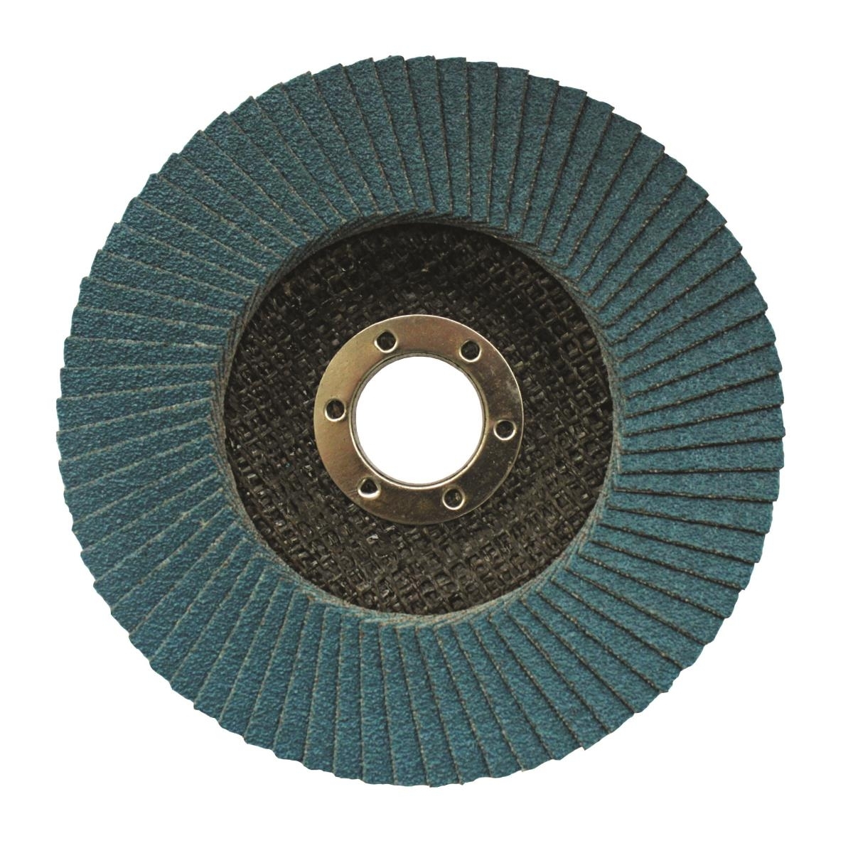 Faecherschleifscheibe fuer Stahl Ø 125 x 22-2 mm Koernung P40 Form T27-89-11Q1L01125A-A.4
