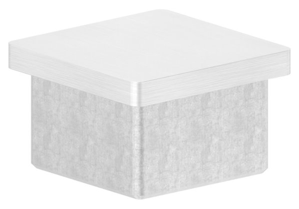 Endkappe fuer Rohr 40x40x3-0 mm zum Kleben V4A-11-2412.1