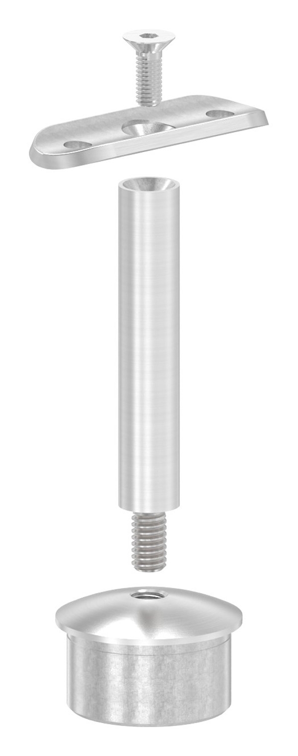 Handlaufstuetze mit Halteplatte fuer Ø 42-4 mm  V2A-11-3806.4