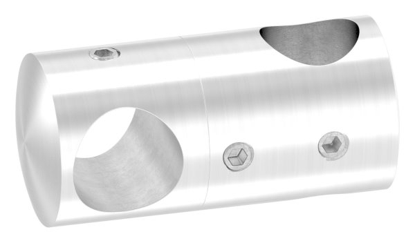 Querstabhalter V2A Edelstahl – Doppel fuer 2 Rundstaebe 14 mm inkl- Schrauben-11-1628.4