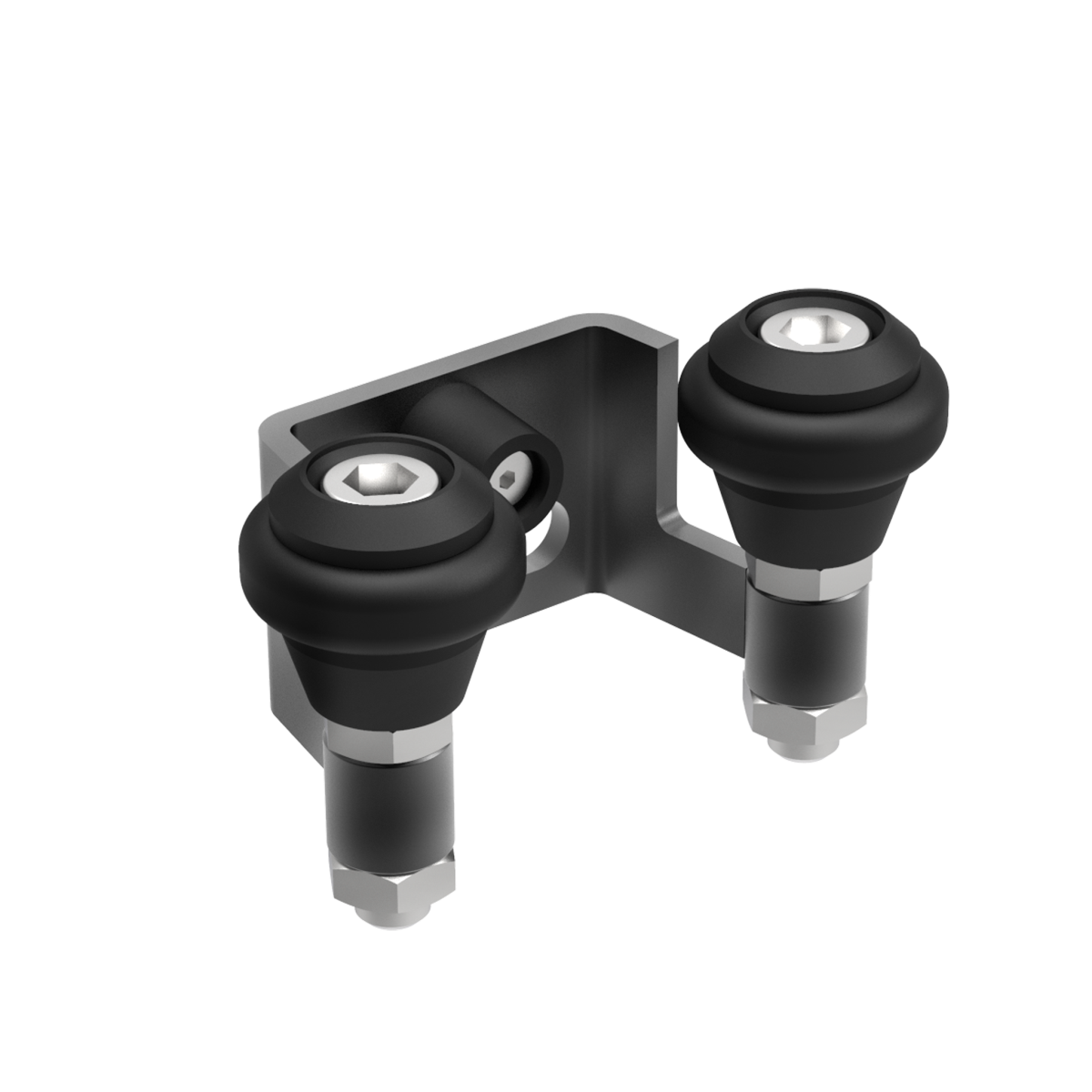 Obere Torfhrung Stahl fr 60 mm Profil pulverbeschichtet RAL 7016 Anthrazit-89-11H3760PR7016-A.4