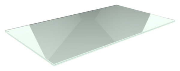 Vordachglas VSG aus 2x8mm TVG mit 1-52mm PVB 2000x800 mm Eleganza canopy-88-11VDE-G17P.2000X800