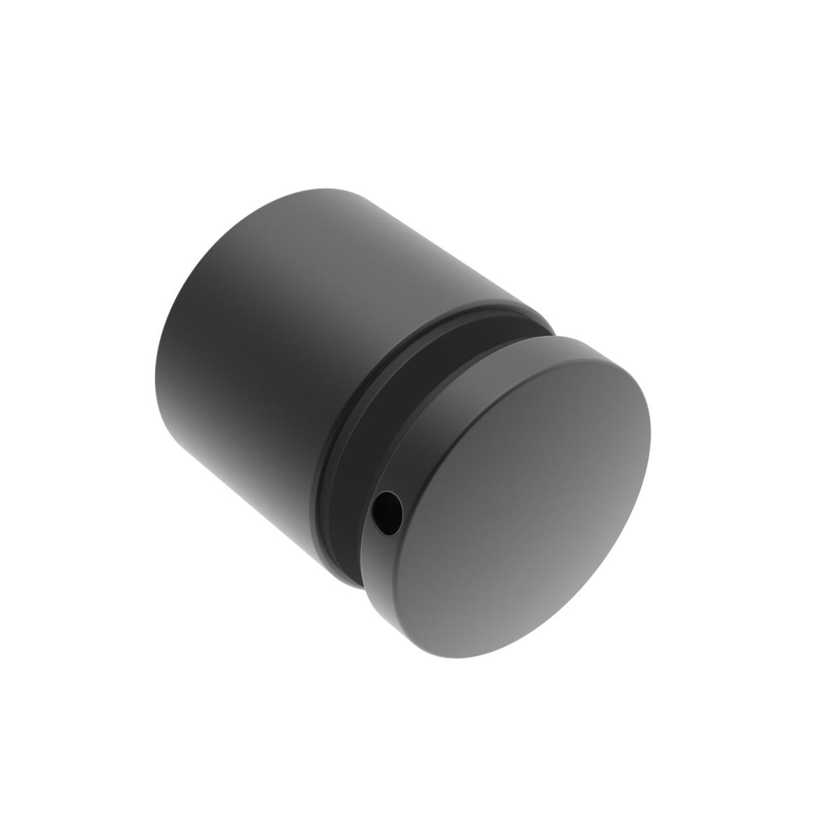 Punktglashalter Edelstahl AISI 304 fuer Glasstaerke 8-17-52 mm Loch 30 mm Schwarz RAL 9005 verstellbar-89-11ABL0747501FLEX2-A.4