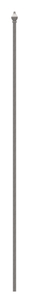 Zaunstab Stahl roh 12 x 12 mm L = 1000 mm mit Zierspitze-88.1118566