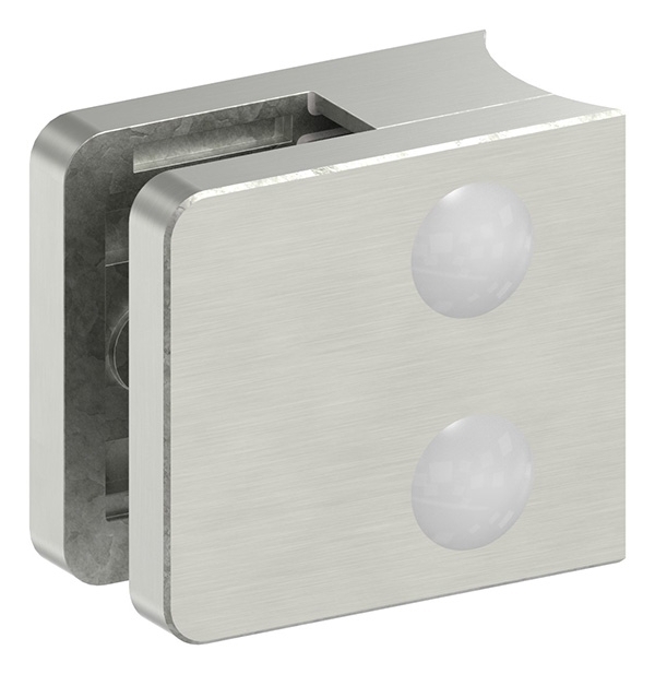 Glasklemme 45x45x26 mm AbZ fuer Anschluss Ø 42-4 mm Edelstahleffekt-10-3042.2ABZ
