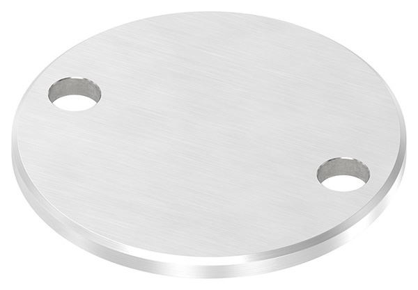 Ankerplatte Ø 100 x 6mm- mit Laengsschliff und Fase- V2A-88-1154105-240-F.13