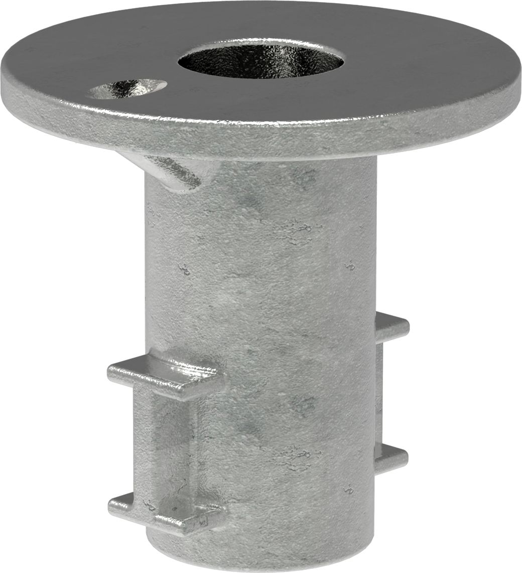Rohrverbinder Bodenhuelse Ø 42-4 mm -1 1-4- - Temperguss verzinkt - 134C42-134C42