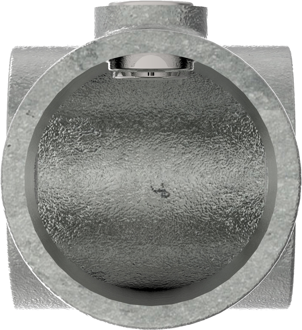 Rohrverbinder T-Stueck kurz Ø 26-9 mm -3-4- - Temperguss verzinkt - 101A27-101A27