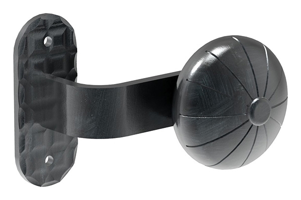 Drueckerknopf - Ø 55 mm - mit Platte- 50 mm - Stahl S235JR-30-3271.8