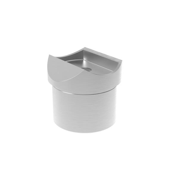 Handlaufstuetze Edelstahl AISI 316 fuer Pfosten D42-4 mm Handlauf D42-4 mm geschliffen-89-11A140727242C-A.4