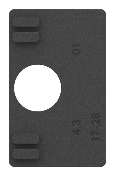 1 Paar Gummis zu Glasklemme 45x45x26 mm AbZ fuer 6-76 mm Glas VSG-10-3007.0ABZ