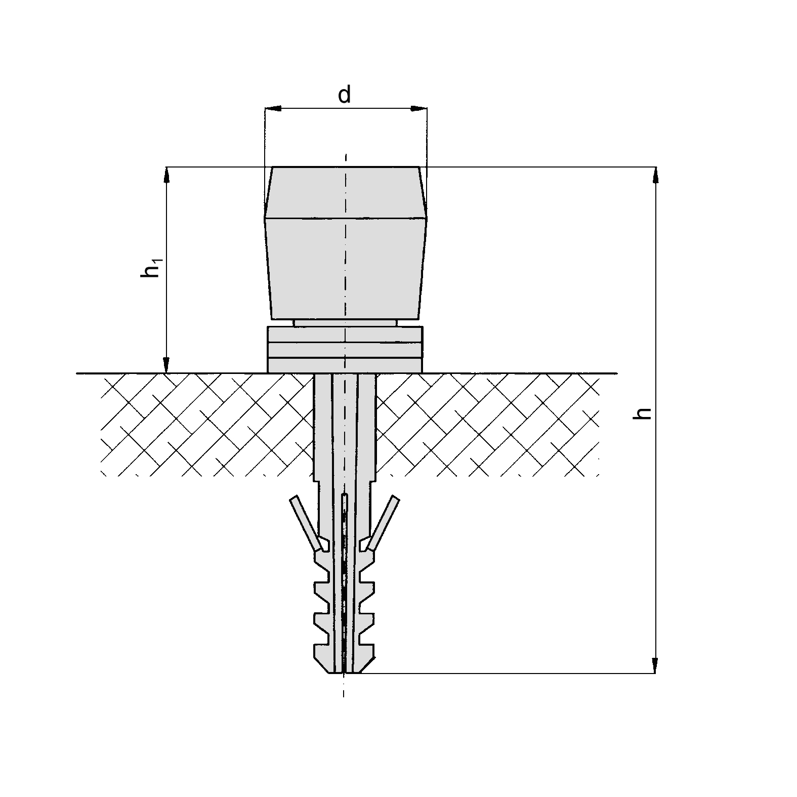 Bodenfuehrungsrolle Schiebetor MEA verzinkt Ø 32 mm 10337704-60-0006.10