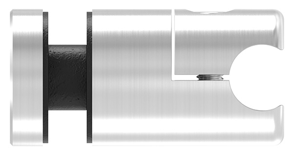 Klemmhalter fuer Rundstab 12 mm mit Glaspunkthalter Ø 25 mm V4A-88-1155345.V4A