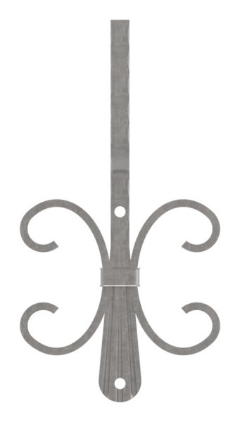 Handlaufhalter - 128x110 mm - zum Anschweissen - Stahl S235JR- roh-30-1411.8