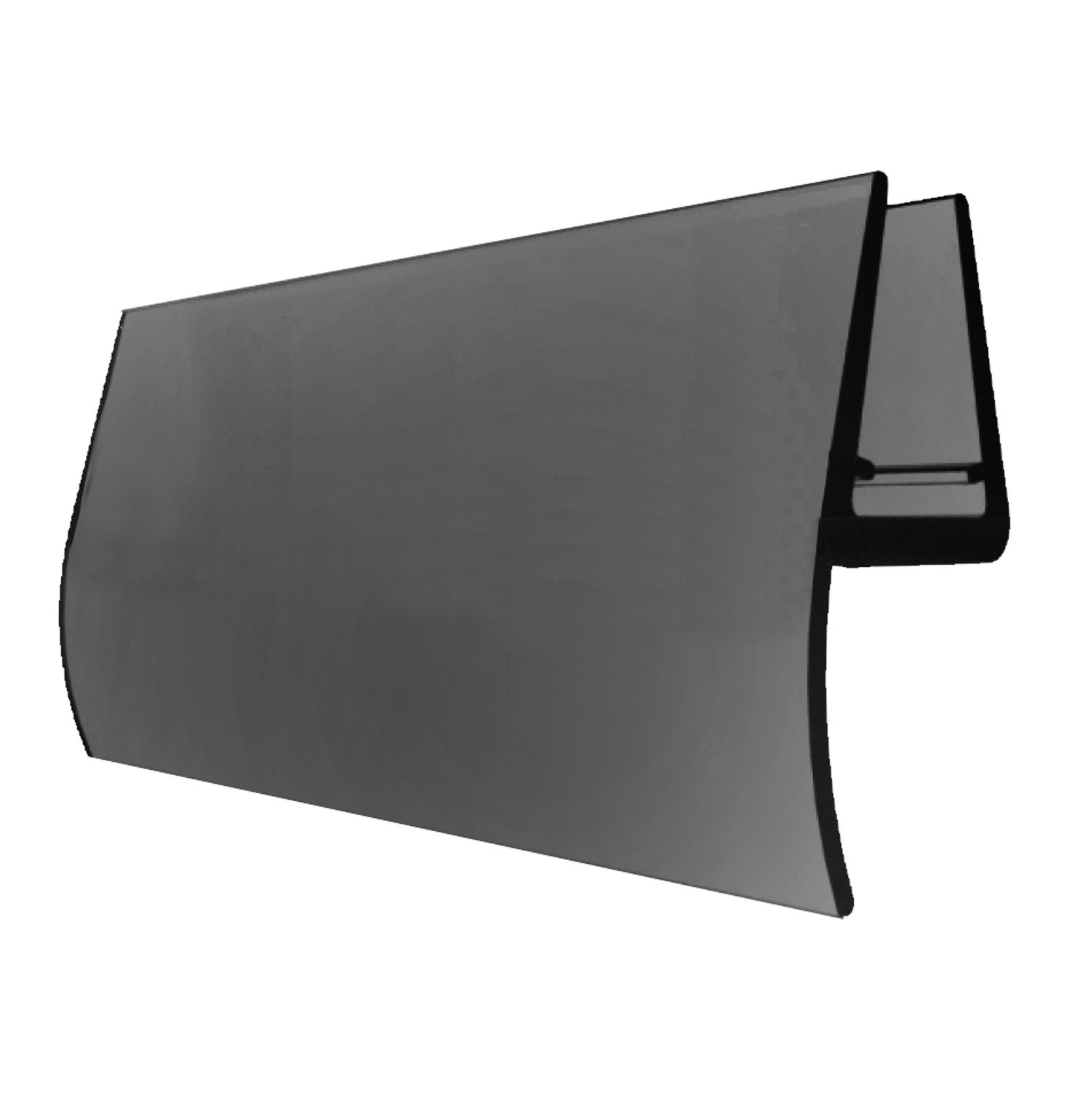 Dichtungsleiste H-Profil fuer Glastuer unten- 6-8 mm Glasstaerke- schwarz-89-11GSBLACKDT18NT-A.4