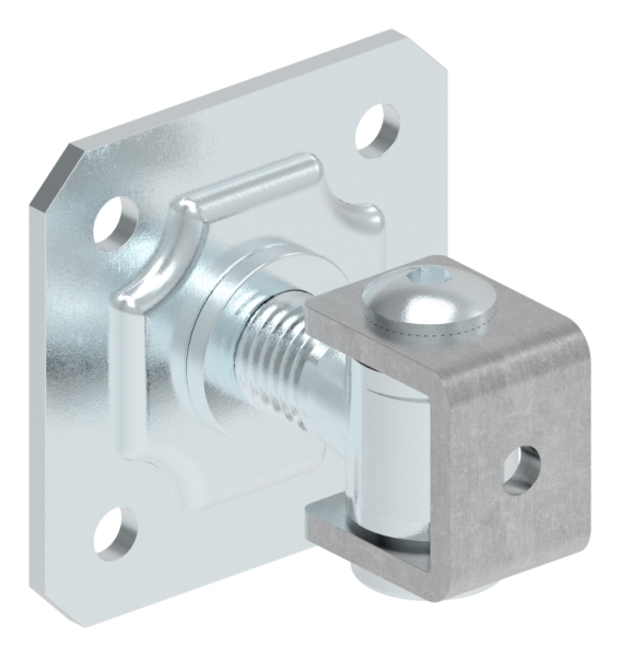 Torband M24 verstellbar mit Befestigungsplatte Stahl -Roh- S235JR-30-3536.7